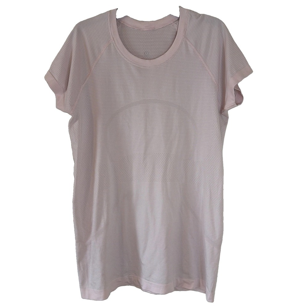 Lululemon Swiftly Tech Short Sleeve 2.0 Strawberry Milkshake Size 10 Hip Length